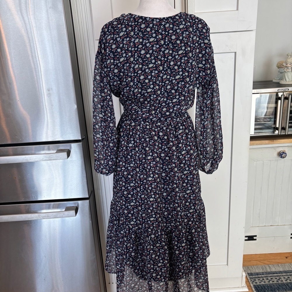 Madewell Tie Waist Midi Dress in Harvest Vine Size Small - Picture 7 of 13